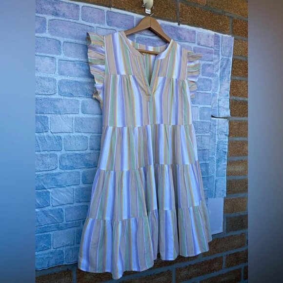 Roller Rabbit Darrel Stripe Pippa Dress size medium - Picture 4 of 16